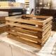 Activity cross-border desktop storage basket hollow desktop wooden storage box display M decorative storage basket retro wooden frame