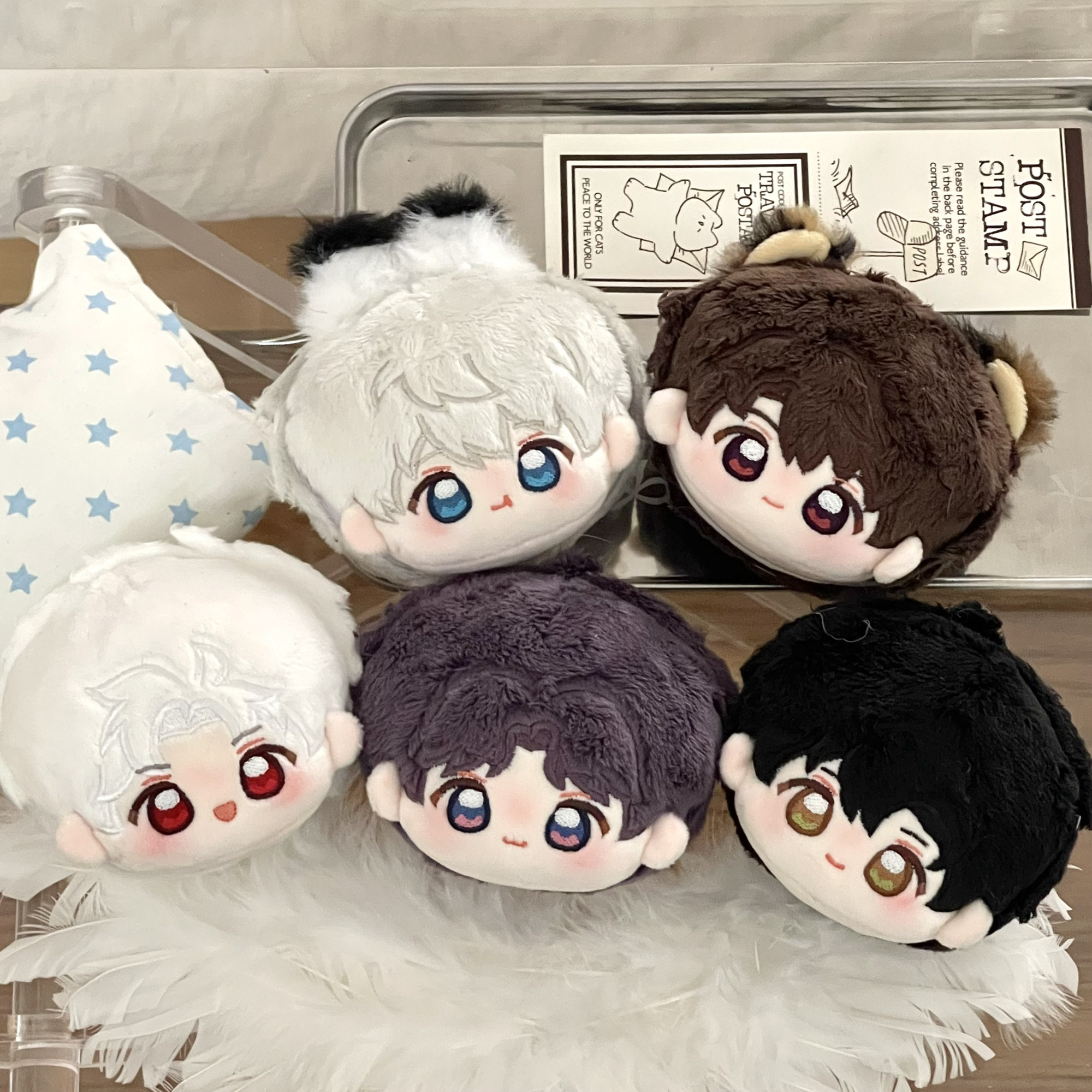 Love and Deepspace Fan-Made 3.15 in Round-Head Plush Charms