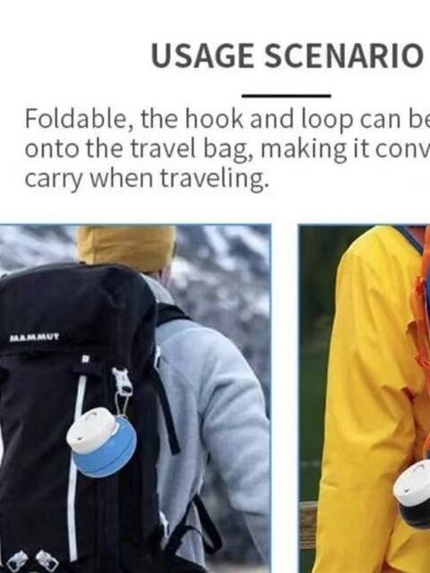 600ml Portable Bidet Handheld Cleaner Foldable Silicone Feminine Wash Portable Handheld Cleaning Device