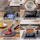 Kitchen Gas Stove Heat Conduction Plate Household Gas Stove Heat Conduction Sheet Enamel Pot Pad Anti-Burn Black Thawing Heat Conduction Plate Thickeneded