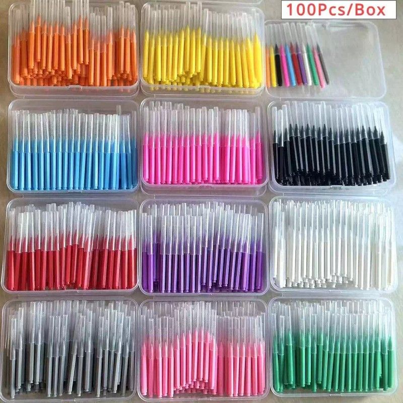 100Pcs/Box Interdental Brushes Health Care Toothbrush
