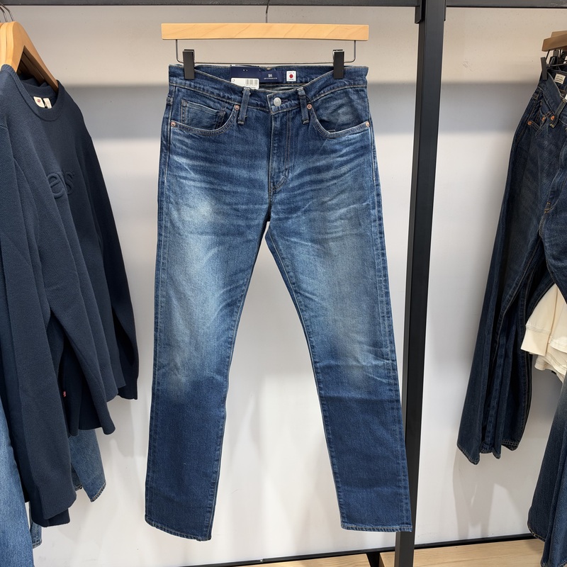 Authentic Levis 2025 Autumn 511 Low-Waist Slim-Fit Narrow-Leg Japanese-Made Men's Jeans A5876-0009