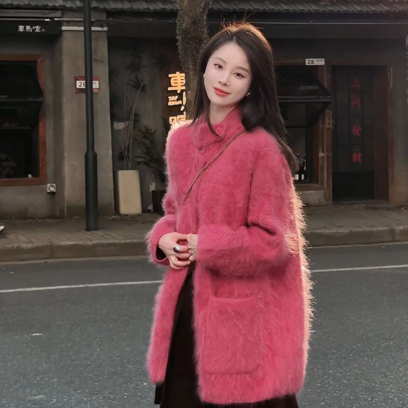 Aiwenwen Iris Zurich 26 Winter "Sheep Wool Cashmere Wool 1180g Woolen Coat 26Wt168 Aiwenwen Iris Zurich 26 Winter "Sheep Wool Cashmere Wool 1180g Woolen Coat 26Wt168