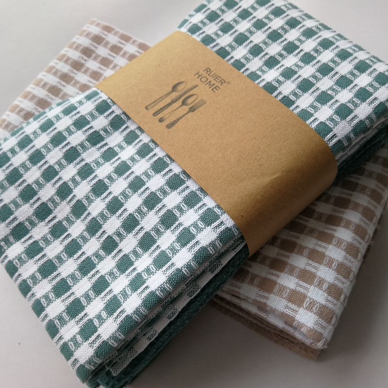 Kitchen Towels Pure Cotton Tea Towel Kitchen Multi-Purpose Towel Absorbent Cleaning Cloth Tableware Wiping Cloth Small Table Mat Cloth