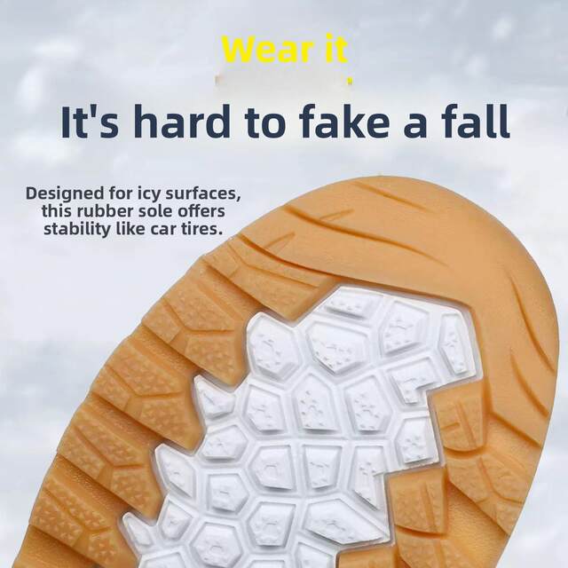 New Northeast Snow Boots for Couples, Large Cotton Shoes for Men and Women, Ultra-Light and Warm, Thickened Wool Outdoor High-Top Cotton Boots for Winter