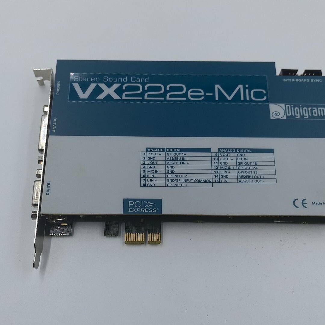 Vx442e 法国digigram+vx222e+mic声卡+带话放+48