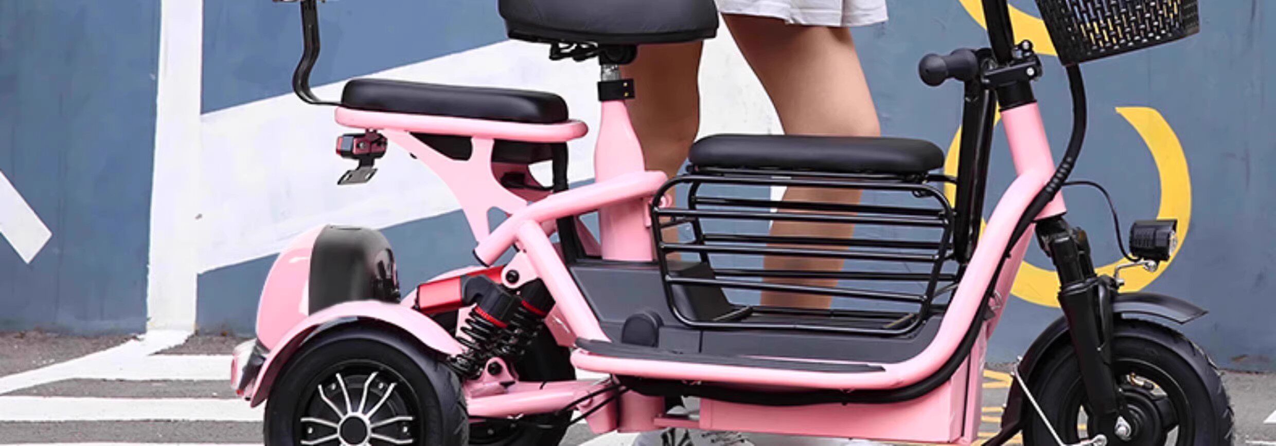 Electric Tricycle for Family, Kids, Elderly, Lightweight Folding