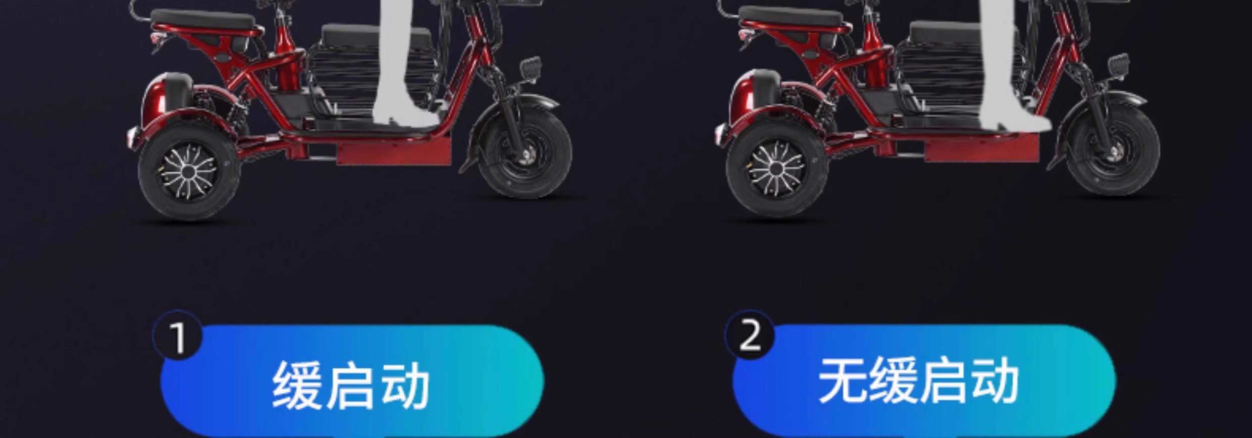 Electric Tricycle for Family, Kids, Elderly, Lightweight Folding