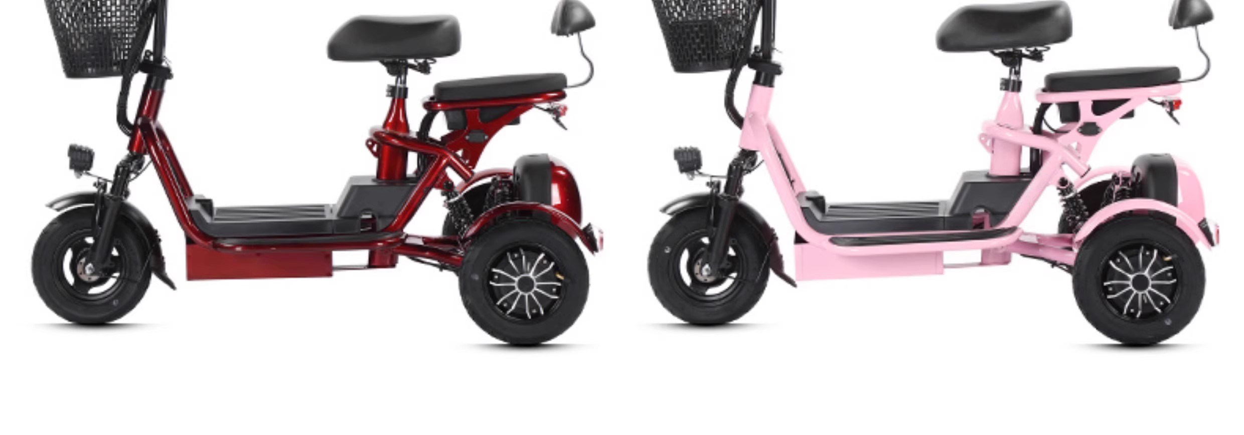 Electric Tricycle for Family, Kids, Elderly, Lightweight Folding