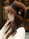 Mink Fur Hat for Women in Autumn and Winter, Middle-Aged and Elderly Ear Protection, Warm Whole Mink Fur, Mink Velvet, Mother's Winter Fur Hat