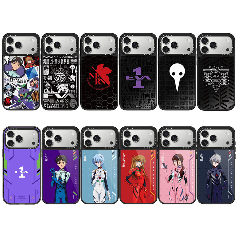 Eva Evangelion Second Series iPhone 17 Pro Max Phone Case Suitable for Apple 16 Pro Unit 1 15 Pro Max/14 Plus Cartoon Anti-Drop Magnetic 13/12 Protective Cover