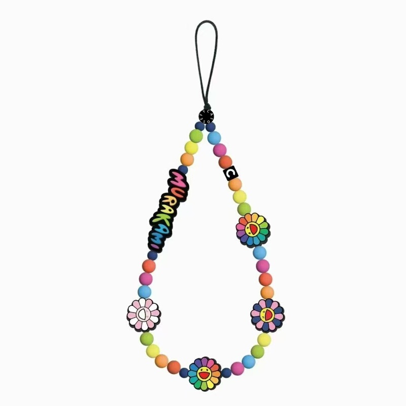 Caso Murakami Takashi Silicone Phone Chain Silicone Cartoon Wristband Lanyard Short Portable Anti-Lost Beaded Wrist Chain Caso Murakami Takashi Silicone Phone Chain Silicone Cartoon Wristband Lanyard Short Portable Anti-Lost Beaded Wrist Chain