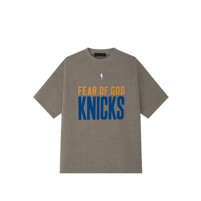 [Сначала 50% скидки] FEAR OF GOD ESSENTIALS Мужская NBA совместный брендинг 90-х короткие рукав T-шорт