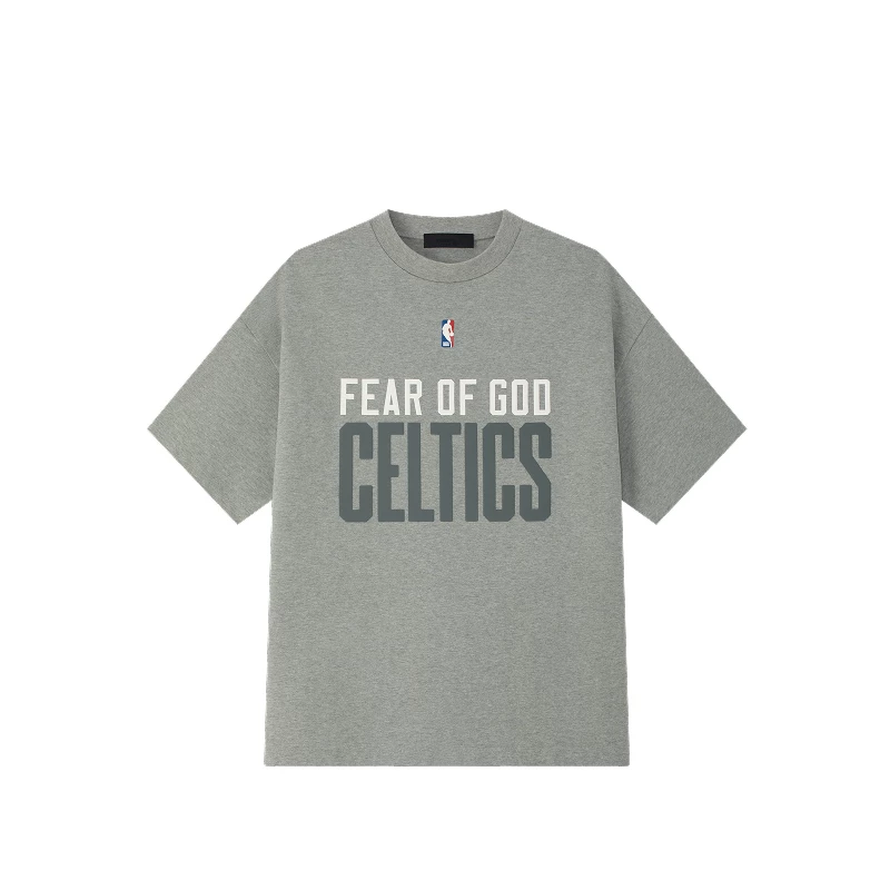 [Сначала 50% скидки] FEAR OF GOD ESSENTIALS Мужская NBA совместный брендинг 90-х короткие рукав T-шорт