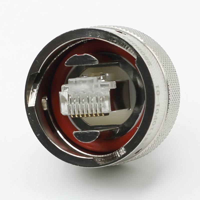 Yw Connector Yw Series Yw11F01-01 Rj45 Circular Electrical Connector Plug Socket Network Port Connection