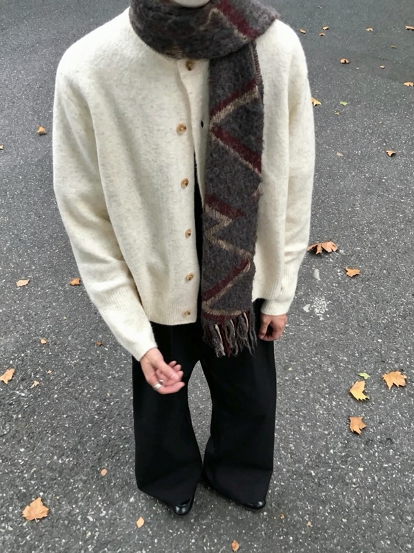Drbk Wool Blend Cardigan Button Knit Round Neck Double Yarn Cardigan Spring, Autumn and Winter Versatile Lazy Sweater Drbk Wool Blend Cardigan Button Knit Round Neck Double Yarn Cardigan Spring, Autumn and Winter Versatile Lazy Sweater