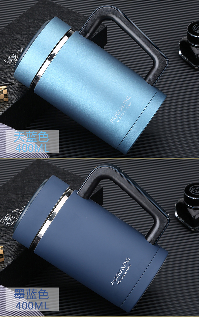 Fuguang Zisha Cup Cup văn phòng có nắp Nam và nữ Cup Cup Cup cách nhiệt gốm sứ Chữ tùy chỉnh chai đựng nước