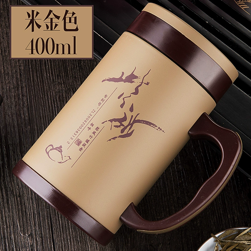 Fuguang Zisha Cup Cup văn phòng có nắp Nam và nữ Cup Cup Cup cách nhiệt gốm sứ Chữ tùy chỉnh