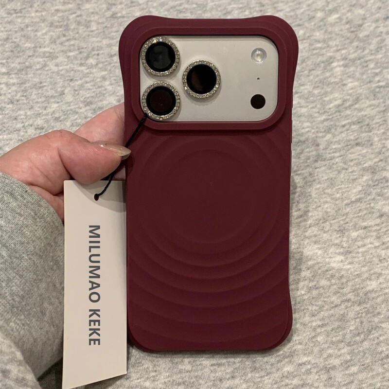 ins Burgundy Red Liquid Silicone Suitable for Iphone17Pro Apple 18 Phone Case 16Promax New Model 13 Magnetic 14 Trendy Female 15Pro Popular Model 17Air Anti-Drop Case 18Pm ins Burgundy Red Liquid Silicone Suitable for Iphone17Pro Apple 18 Phone Case 16Promax New Model 13 Magnetic 14 Trendy Female 15Pro Popular Model 17Air Anti-Drop Case 18Pm