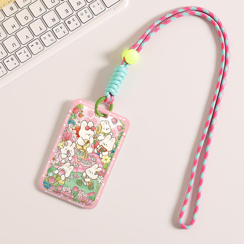 Tulip Picnic Rabbit Set Meal Card Subway Card Holder Bus Card ID Card Access Card Work Permit Set