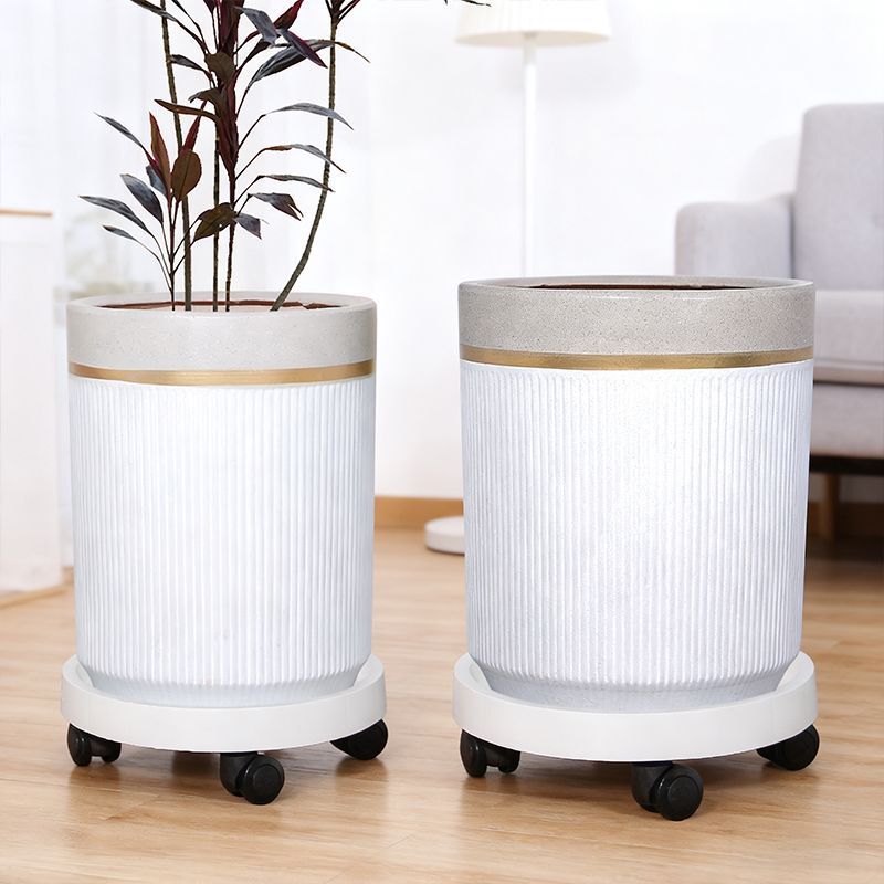 Flower Pot with Integrated Tray and Movable Wheels, Living Room Floor Decoration, Indoor and Outdoor Money Tree, Fortune Tree, Flowers, and Green Plants Flower Pot with Integrated Tray and Movable Wheels, Living Room Floor Decoration, Indoor and Outdoor Money Tree, Fortune Tree, Flowers, and Green Plants