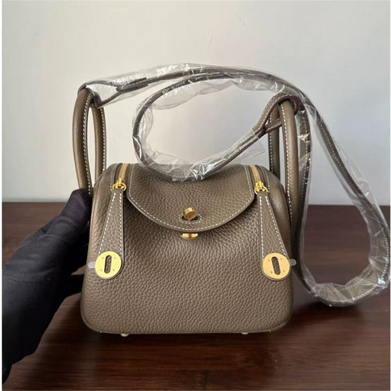High-End! Hand-Sewn! Togo Cowhide Lindy Doctor Bag