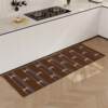 Second-hand bowknot kitchen f-room special floor mat that absorbs water and oil, non-slip, no-wash, dirt-resistant corner carpet, diatom mud feet