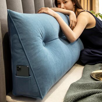 Bedside cushion, long pillow, soft bed, large back cushion, tatami, long pillow for bay window. bed cushion is removable and washable