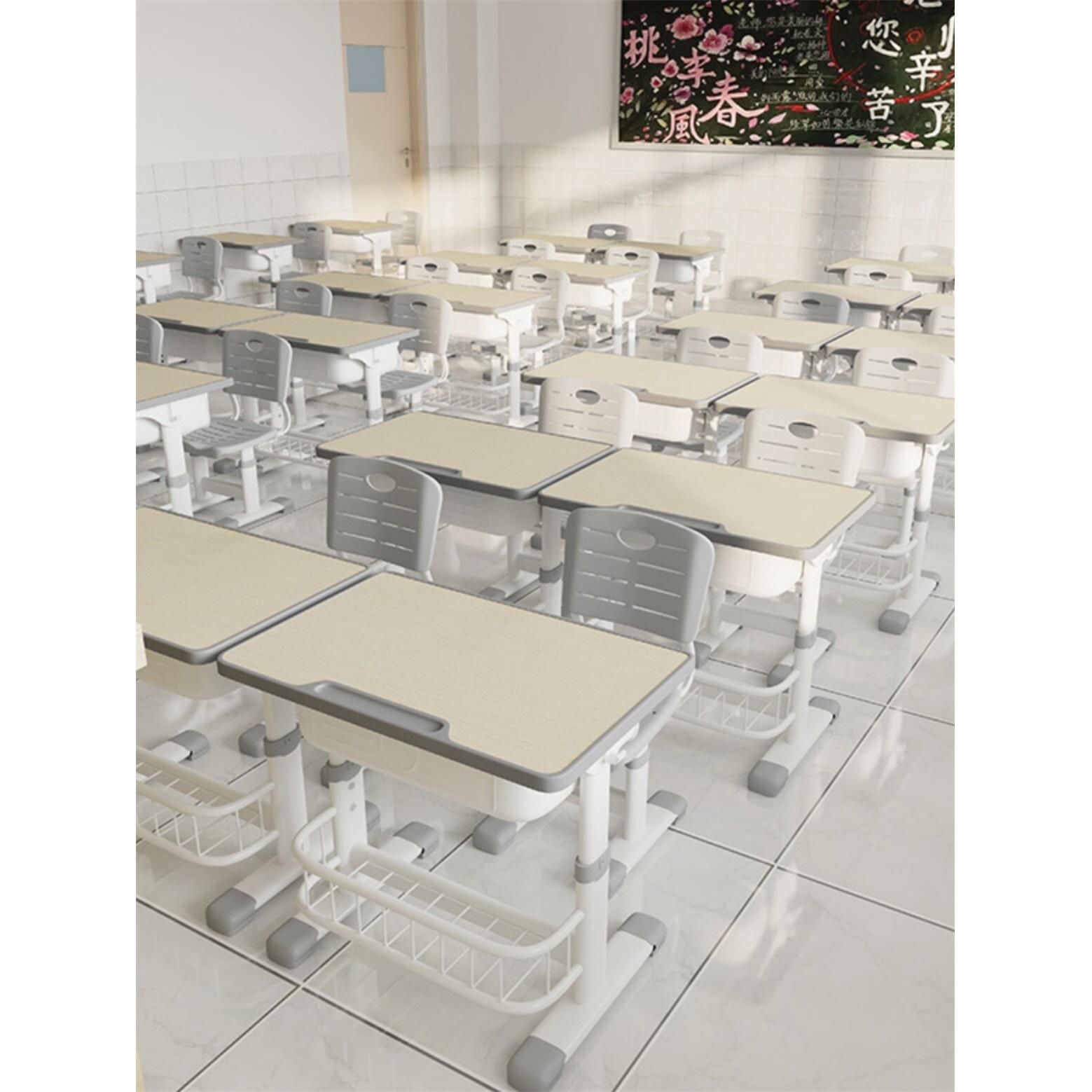 No installation of primary school students' desks for home use liftable writing desks for children's learning desks and chairs training classes for school desks and chairs