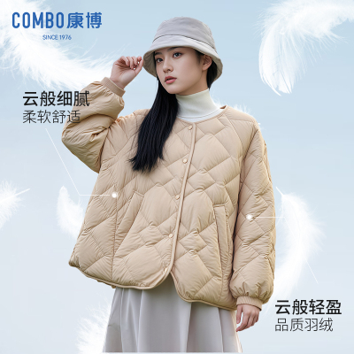 休闲保暖90鸭绒短款外套