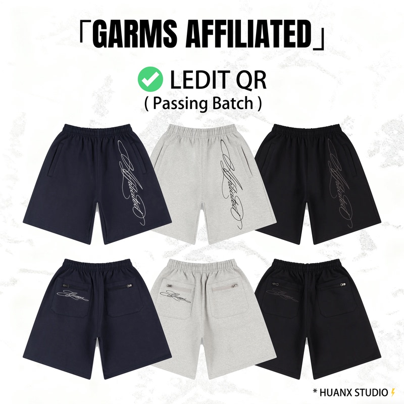 Garms Affiliated Overline Shorts「Letter Embroidered Shorts」 Garms Affiliated Overline Shorts「Letter Embroidered Shorts」