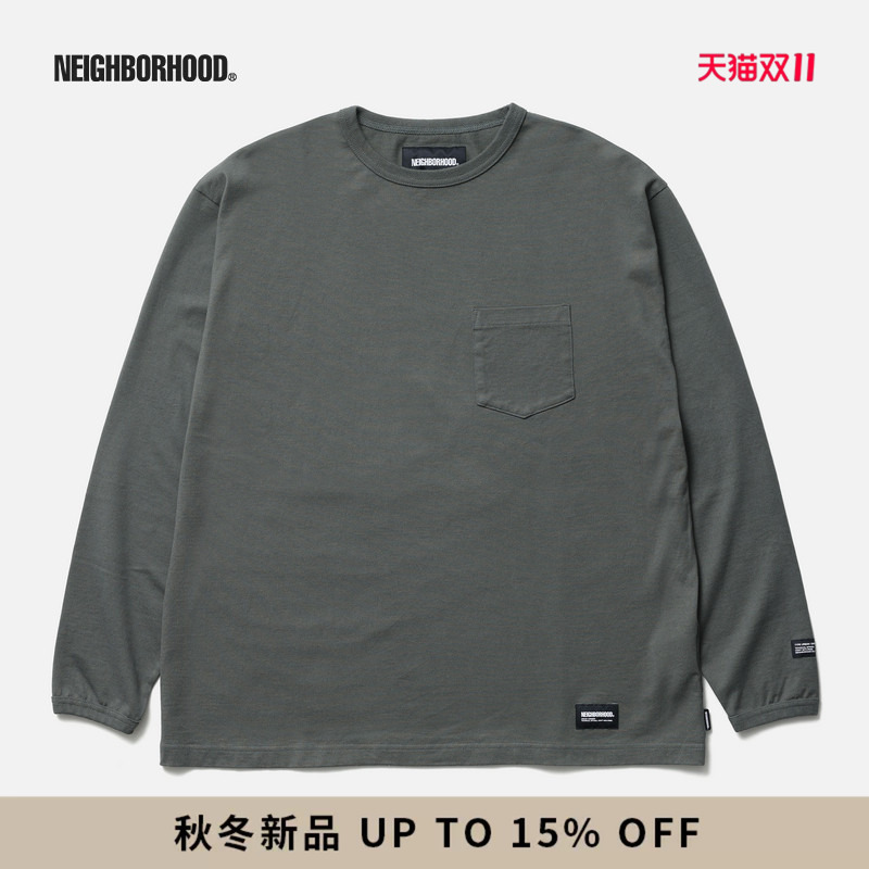 Neighborhood Classic Label Round Neck Long-Sleeved T-Shirt 2026 New Autum Men's Clothing Nbhd