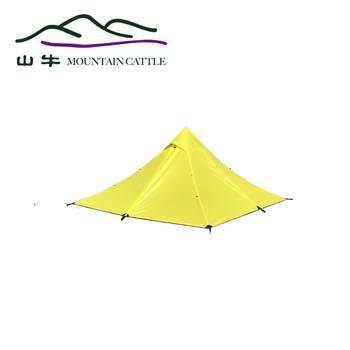 Double pyramid tent pole-less portable camping tent single ultra-light outdoor equipment camping supplies shelter
