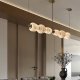 Light Luxury All-Copper Marble Dining Room Chandelier Designer Model Room Long Island Bar Study Lamp High-End Front Desk Lamp