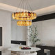 Spanish Marble Light Luxury All-Copper Chandelier Designer Modern Minimalist Living Room Lamp Bedroom Dining Room Lamp Tea Room Lighting Fixtures