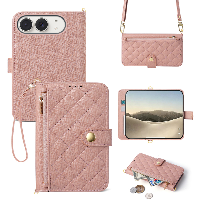 Diamond-Patterned Chanel-Style Zippered Coin Purse Suitable for Apple Duo Phone Case, New Apple Foldable Screen Crossbody iPhone Ultra Fashion Niche Makeup Mirror, Apple Duo Flip Cover Protective Case Diamond-Patterned Chanel-Style Zippered Coin Purse Suitable for Apple Duo Phone Case, New Apple Foldable Screen Crossbody iPhone Ultra Fashion Niche Makeup Mirror, Apple Duo Flip Cover Protective Case