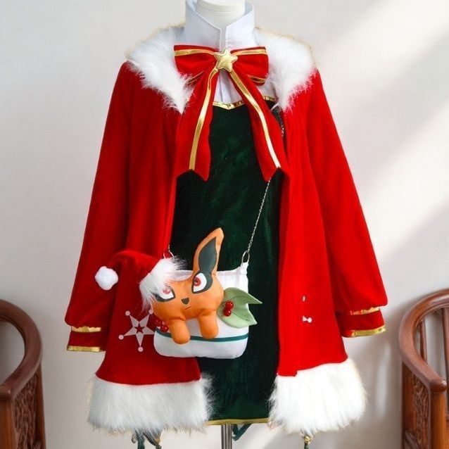 Naruto Cosplay Costume Winter Limited Edition Uzumaki Kushina Christmas Kushina Cosplay Outfit