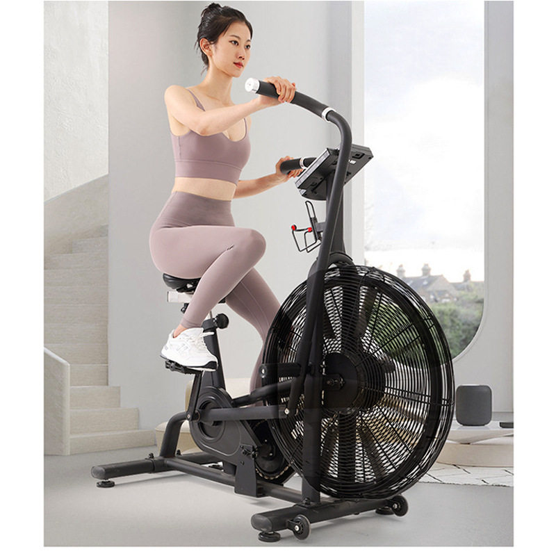 Commercial fitness equipment wind resistance exercise bike unit gym fan bike fitness studio spinning bike