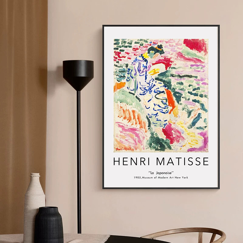 Nordic Niche Retro Living Room Sofa Background Wall Decorative Painting Modern Minimalist Art Wall Art Fauvism Matisse