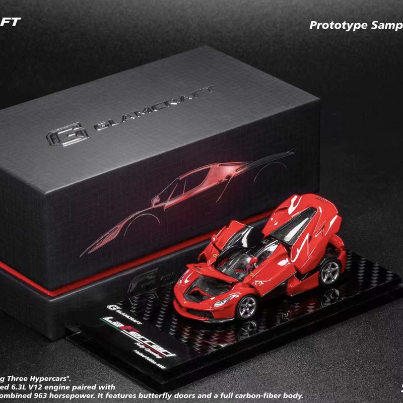 Glamcraft Gc Ferrari Laferrari 1/64 Alloy Full-Scale Car Model New Batch