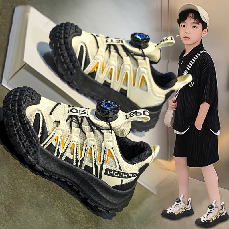 Astro Boy Boys' Sneakers 2026 New Autumn Children's Button Dad Shoes for Older Boys Soft Sole Non-Slip Astro Boy Boys' Sneakers 2026 New Autumn Children's Button Dad Shoes for Older Boys Soft Sole Non-Slip