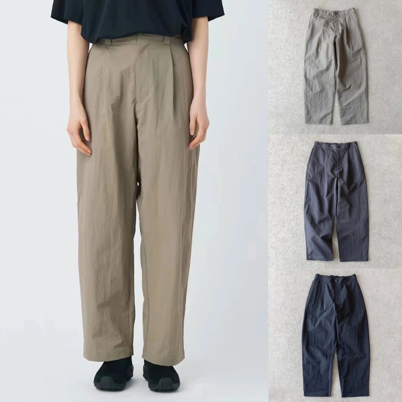 Snow Snow Peak Outdoor Camping Wrinkle-Resistant Nylon Lightweight Waterproof Quick-Drying Sports Casual Wide-Leg Pants for Men and Women Snow Snow Peak Outdoor Camping Wrinkle-Resistant Nylon Lightweight Waterproof Quick-Drying Sports Casual Wide-Leg Pants for Men and Women