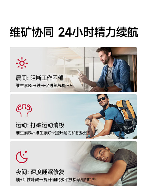 Foyes Men's Multivitamin and Mineral Tablets Vcvb Nutritional Tablets Men's Fitness Specialized Official Genuine Product