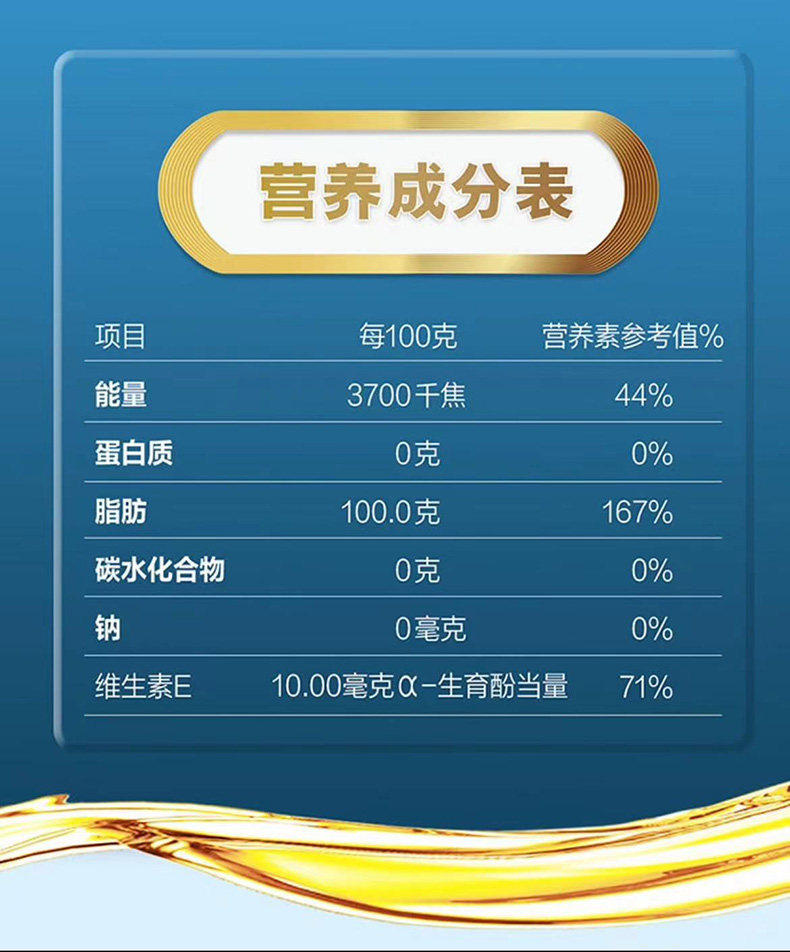 安享好物 安享B级调和油-金龙鱼花生 浓香调和油 国标 