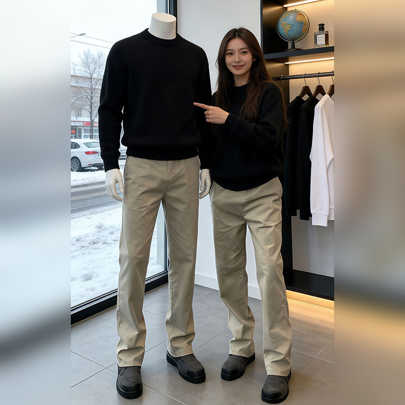 High-End Khaki Pants for Men 2026 New Spring/Summer Trendy American-Style Slim-Fit Straight-Leg Work Casual Pants for Men