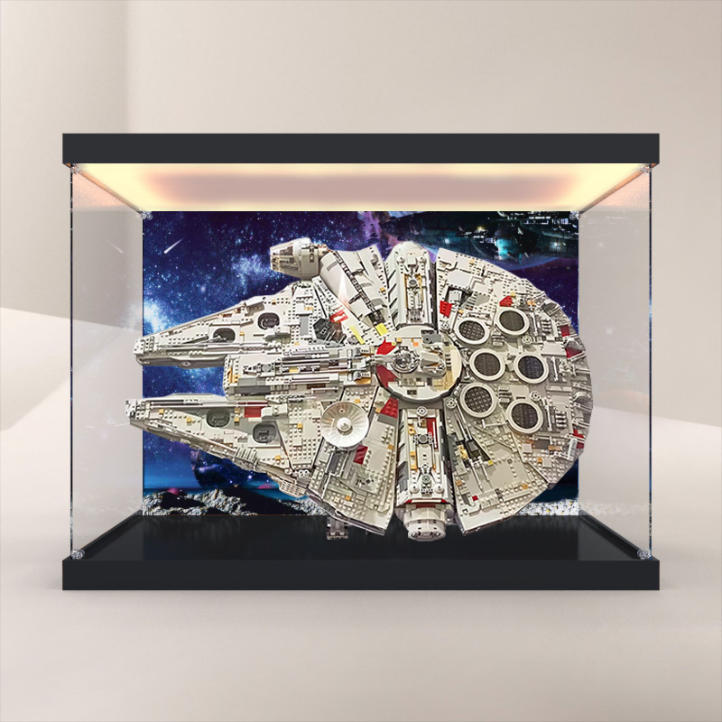 Suitable for 75192 Star Wars Millennium Falcon Star Wars Ucs Figure Building Block Toy High-Definition Acrylic Display Box