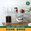 Acrylic transparent Bogu rack tea set teacup display rack tea ornaments storage rack table V-sided purple sand pot storage