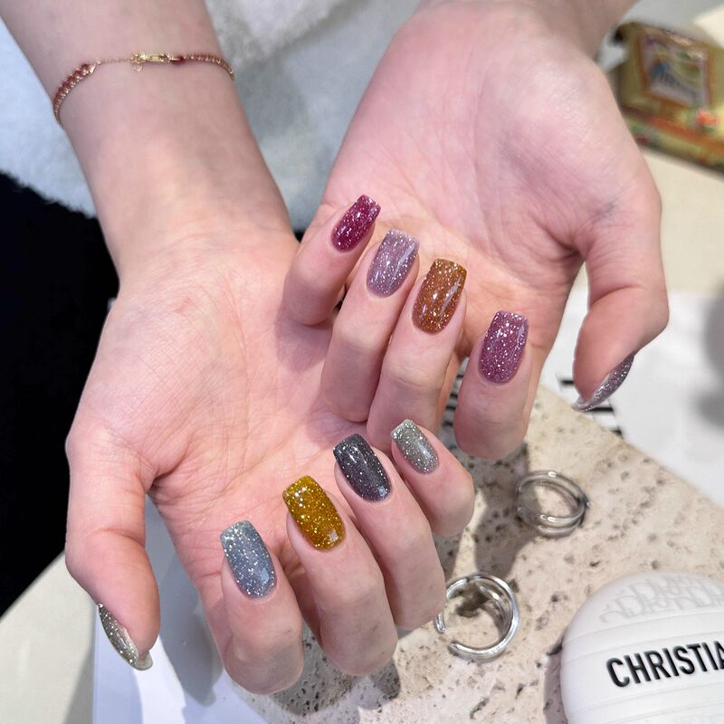 Japanese Enoi Nail Gel Internet-Famous Ten-Color Glitter Gel Internet-Famous Dazzling White-Enhancing Nail Phototherapy Gel 2026 New Model