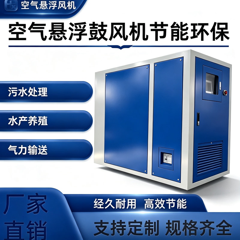 Air Suspension Blower Permanent Magnet Variable Frequency Sewage Treatment Aeration Aquaculture Industry Energy-Saving Fan Low Noise