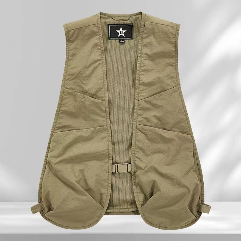 New Summer Ultra-Thin Versatile Vest for Men and Women, Multi-Pocket Outdoor Functional Vest, Fashionable and Trendy Waistcoat